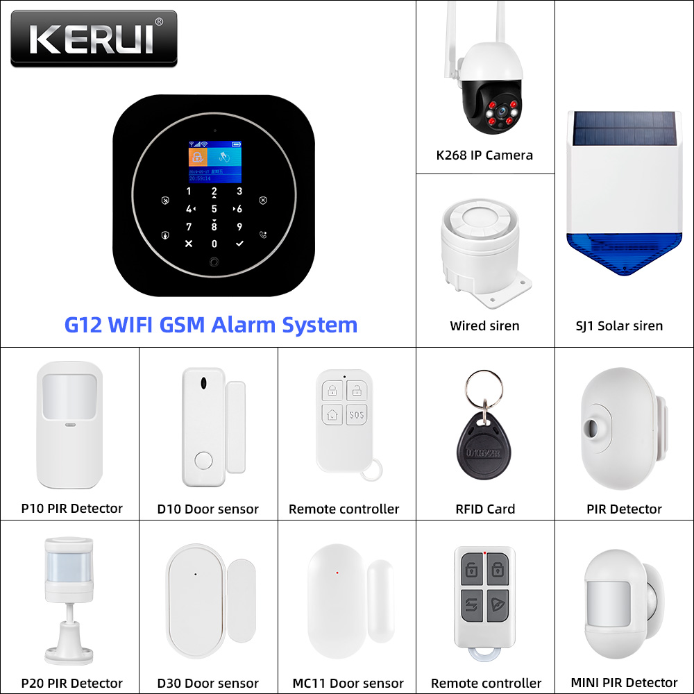 Home Automation Diy - KERUI G12 2G Wifi Nirkabel Sistem