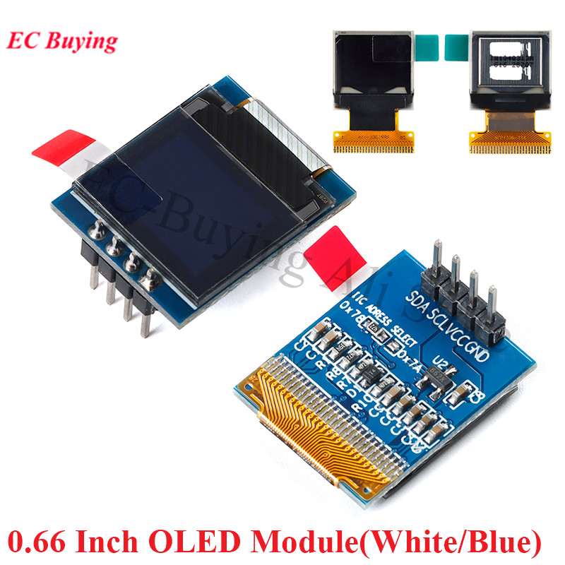 Home Automation Arduino - 0.66 inci modul display LCD OLED