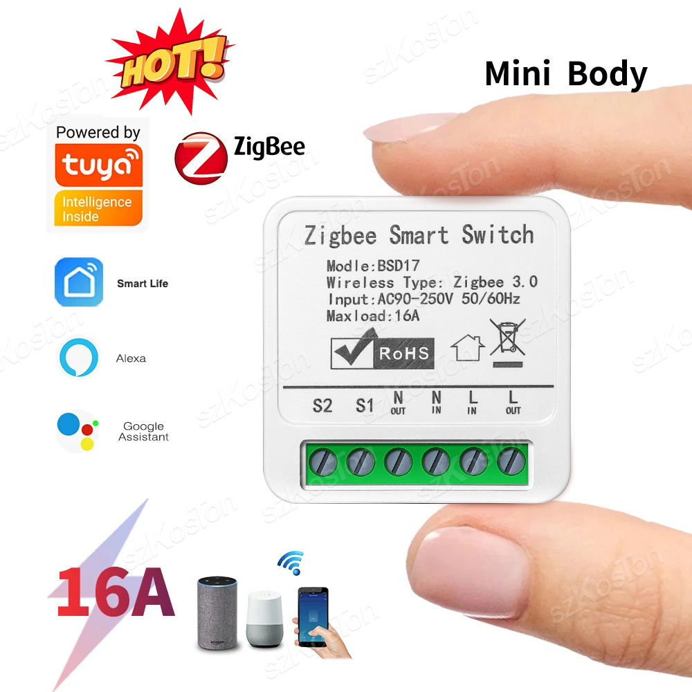 Home Automation Diy - 16A Tuya ZigBee Modul Sakelar Pintar