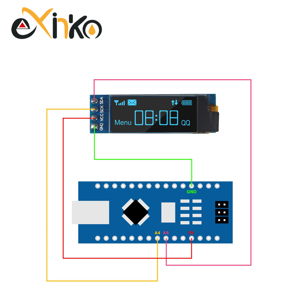 1-10pcs Modul Layar OLED 0.91  - Home Automation Arduino ulasan dan harga