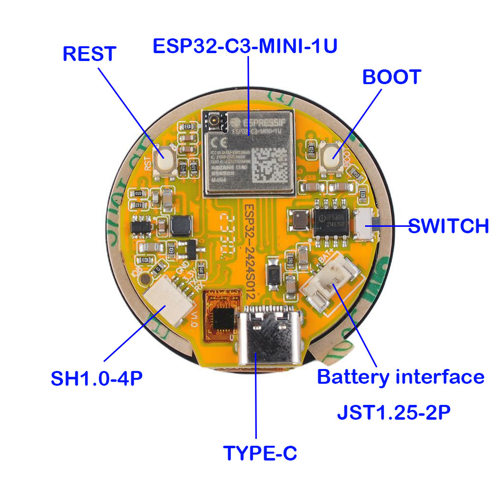 Layar ESP32 1.28 inci ESP32-C3 - Home Automation Industry ulasan dan harga