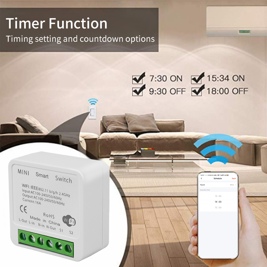 Sakelar Pintar Mini DIY 2 Arah - Home Automation Diy ulasan dan harga